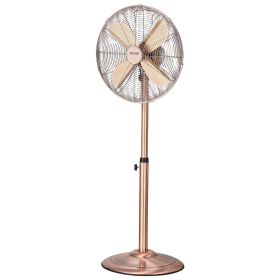 VEVOR Industrial Pedestal Fan, 16 Inch 75-Degree Oscillating Fan, Height Adjustable Standing Fans with 3 Adjustable Speeds
