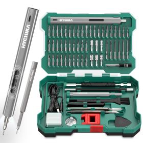 Precision Screwdriver Set, Mini Electric Screwdriver 67-in-1 with 52 Magnetic Bits, 3 Torque Settings