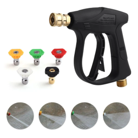High Pressure Washer Gun 4000 PSI Car Wash Foam Spray Short Wand W (Option: Model2)