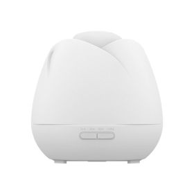 2023 New Rose Aroma Diffuser Negative Ion Diffuser Humidifier Colorful Atmosphere Lamp Aroma Diffuser (Color: White, plug: US)