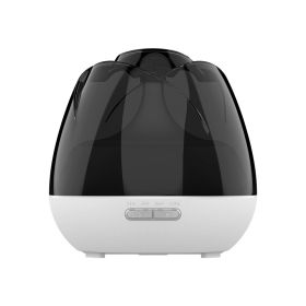 2023 New Rose Aroma Diffuser Negative Ion Diffuser Humidifier Colorful Atmosphere Lamp Aroma Diffuser (Color: white&black, plug: AU)