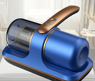 Portable Vacuum Powerful Bed Vacuum Cleaner Rechargeable Portable Vacuum For Pet Hair Carpets Floors Blue Household Cleaning Supplies (Color: Blue)